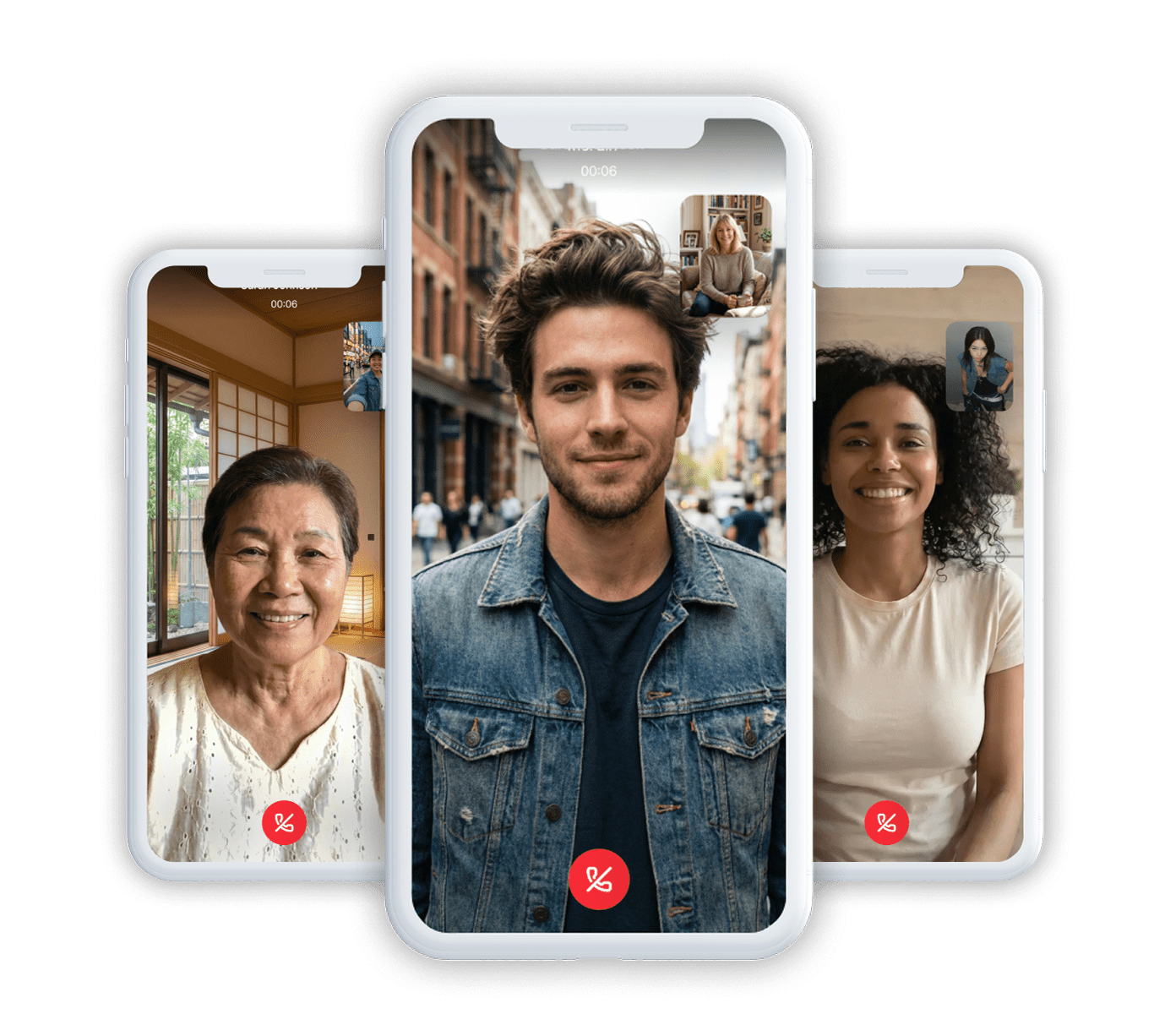 Video Call Interface on Weak Signal